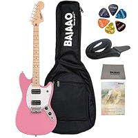Squier Sonic™ Mustang® Fender Squier Sonic Mustang Hh Mn Electric Guitar with Gig-Bag